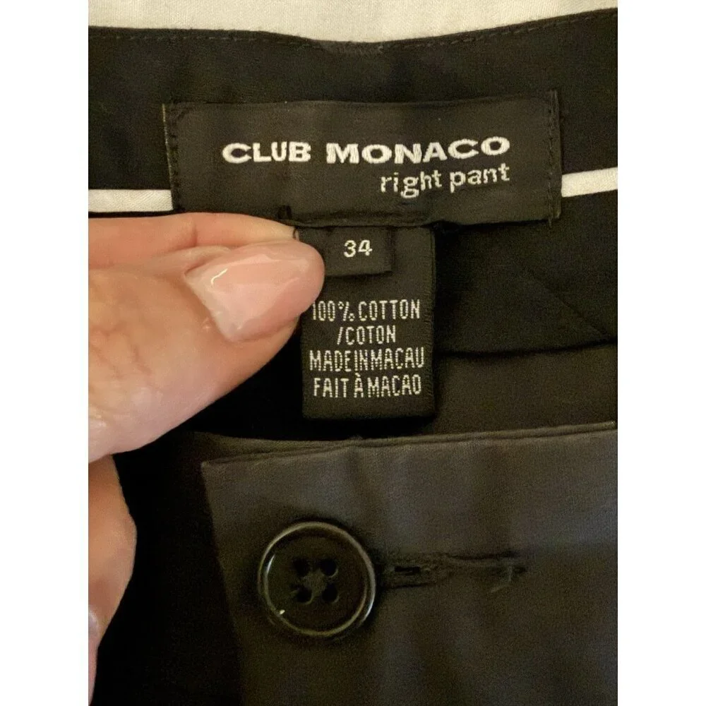 Club Monaco Men’s Right Dark Gray Pants Size 34